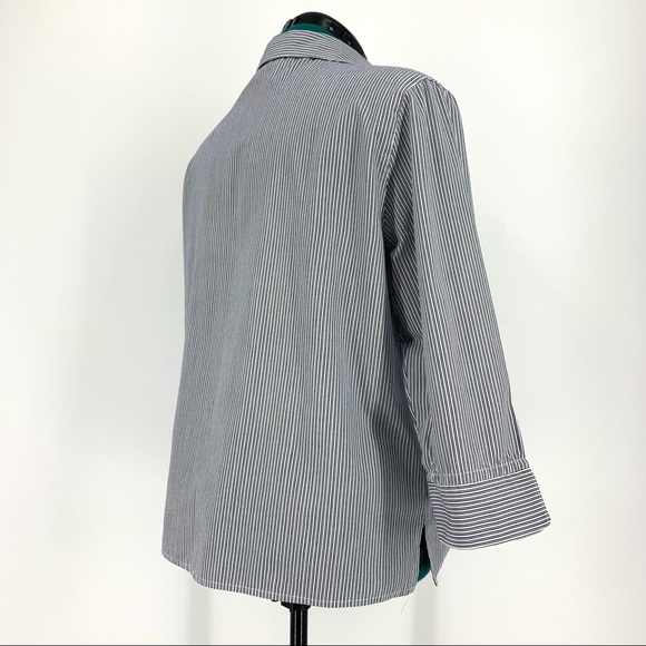 Alfred Dunner 3/4 Sleeve Embellished Top 14 Petite - Picture 7 of 16